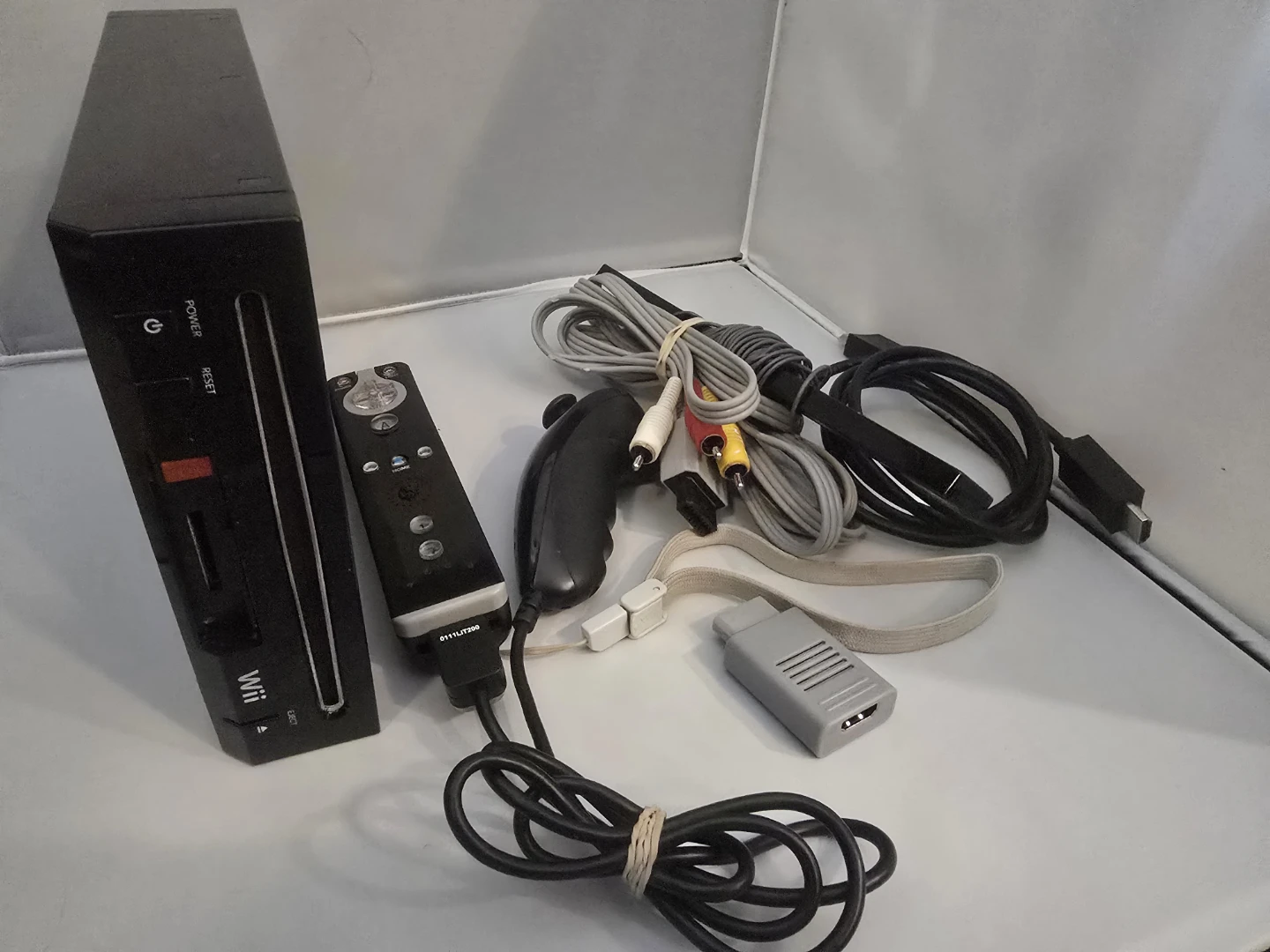 Wii Console With HDMI Adapter & Cable