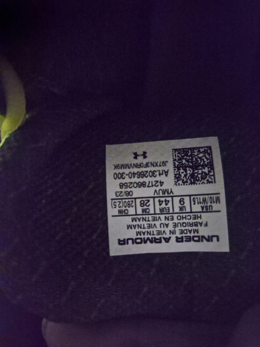 Under Armour Flow Basketball Shoes - Men's Size 10.5