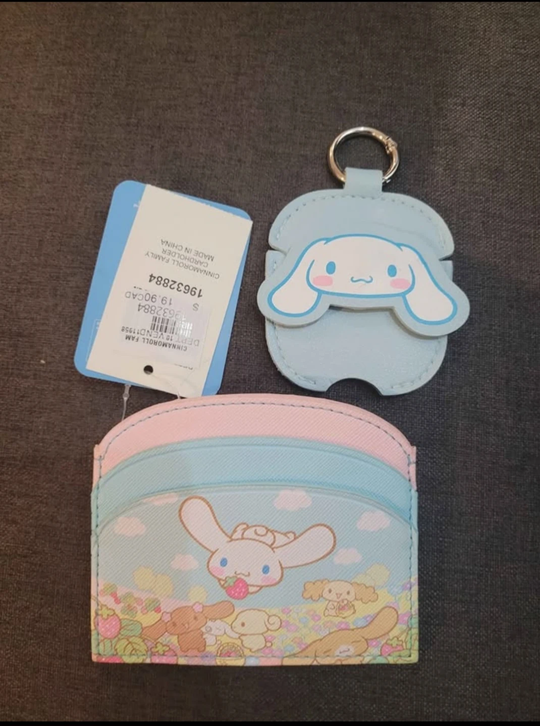 Sanrio Cinnamoroll Card Holder & Keychain Pouch Set