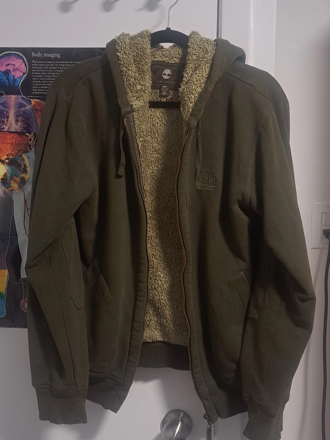Timberland Sherpa Lined Zip-Up Hoodie