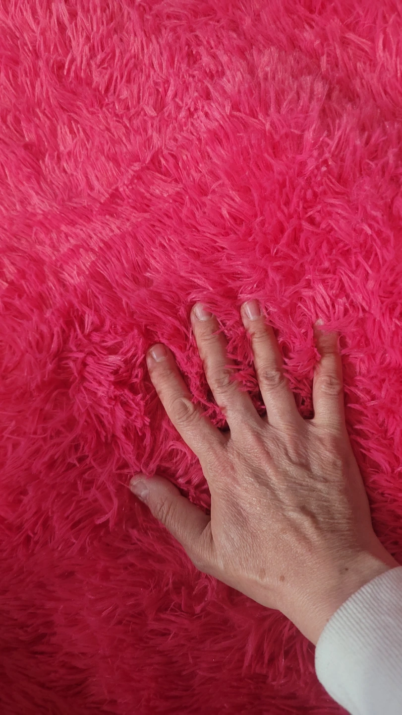 Bright Pink Shaggy Area Rug (size 117x80 inches) - photo 5