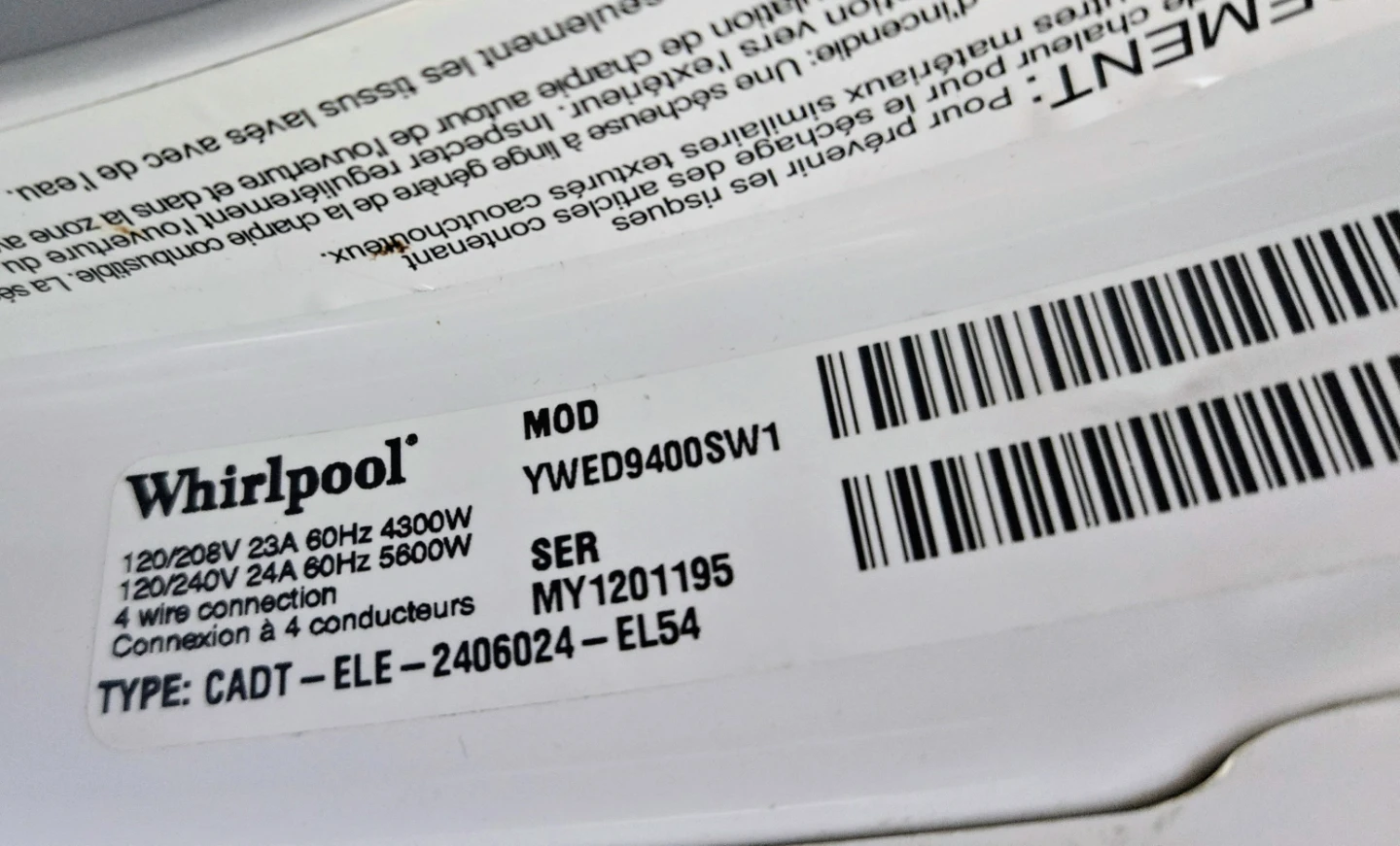 Whirlpool Duet Electric Dryer - photo 2