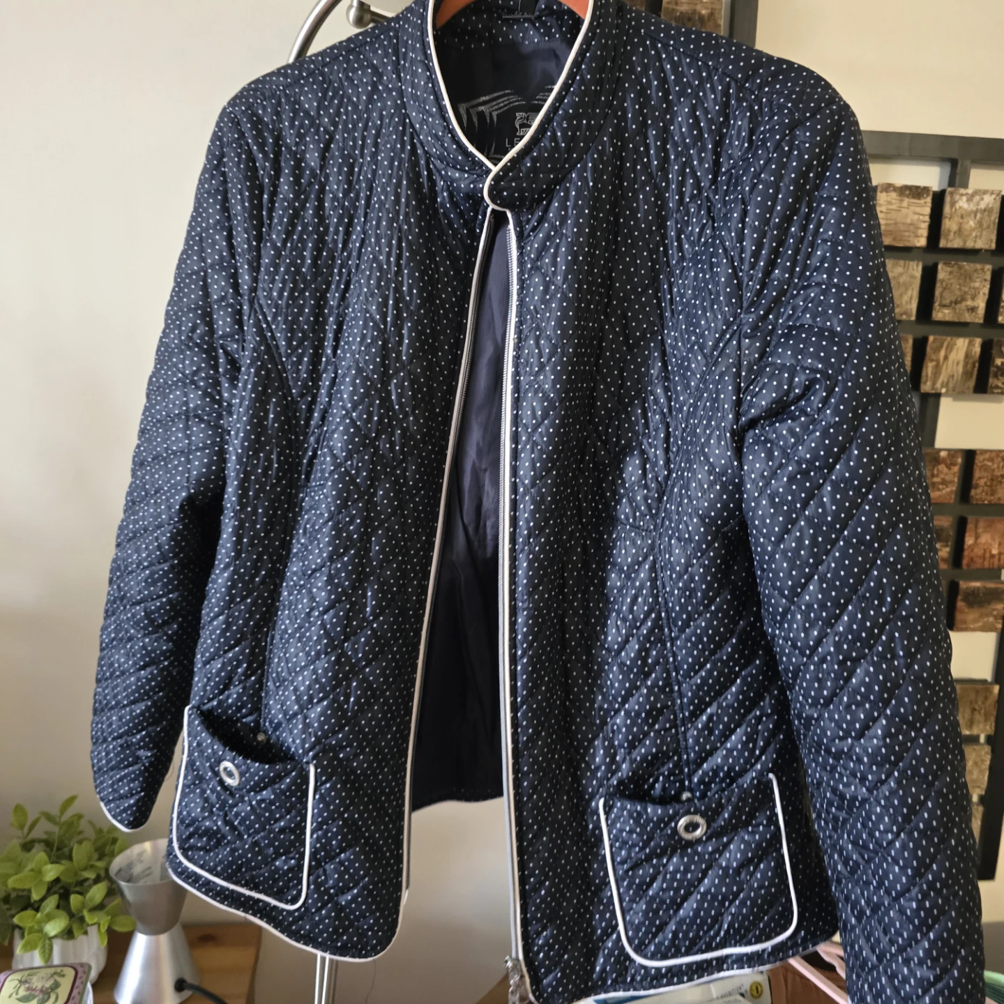 Barbara Lebek Quilted Polka Dot Jacket