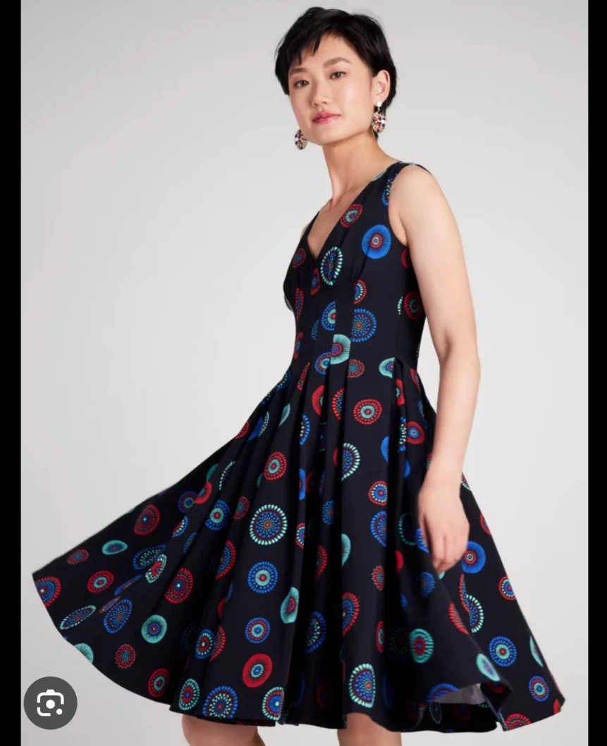 Kate Spade Firework Floral Amelia Dress