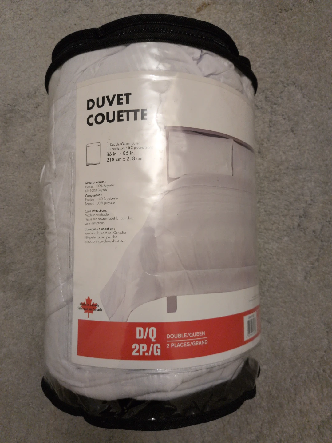 Double/Queen Duvet 86" x 86"