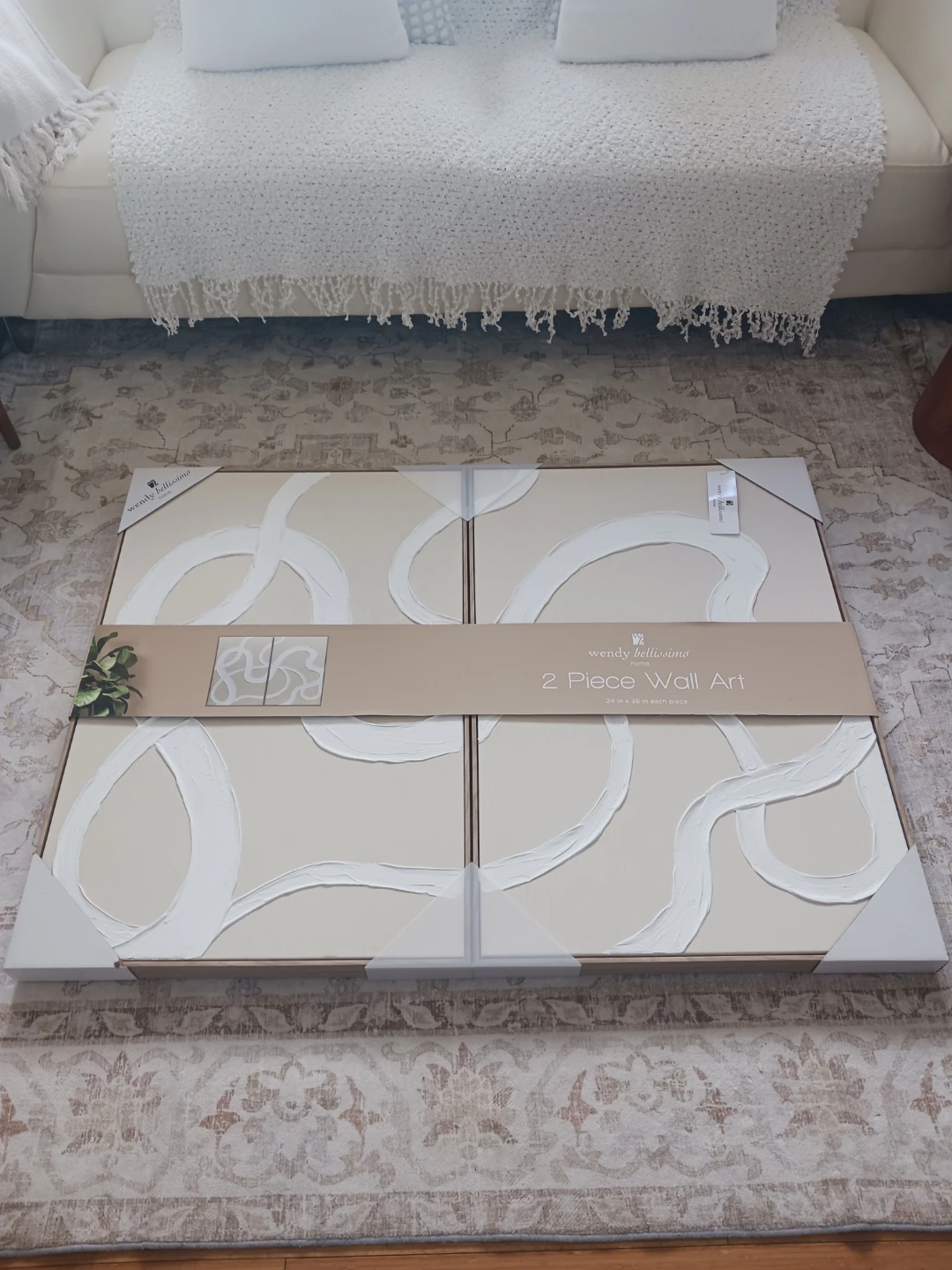 2 Piece Wall Art – Wendy Bellissimo Home (24” x 36” Each)