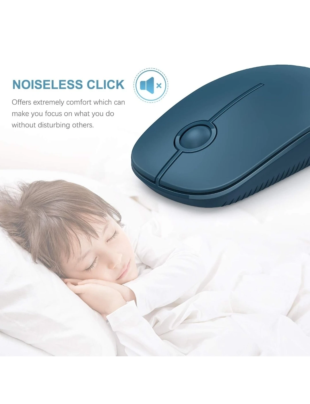 Wireless Mouse, Vssoplor 2.4G Slim Slient Portable
