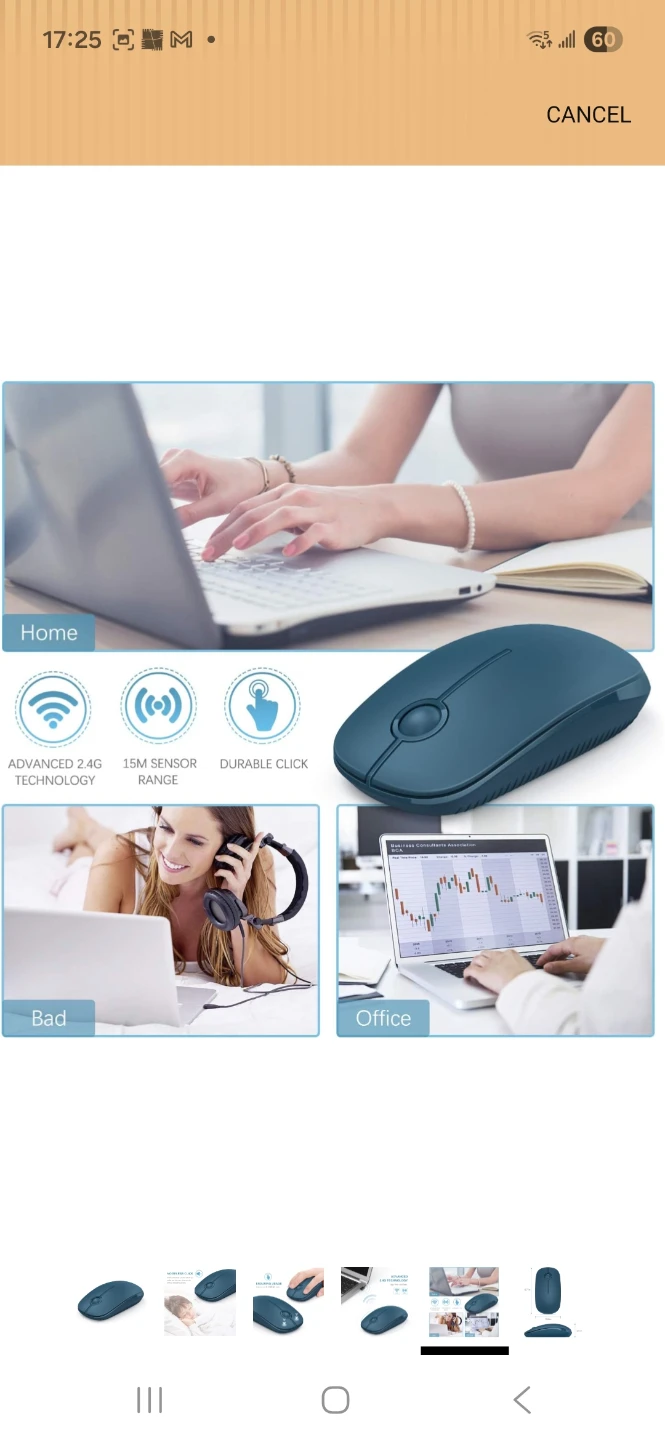 Wireless Mouse, Vssoplor 2.4G Slim Slient Portable - photo 4