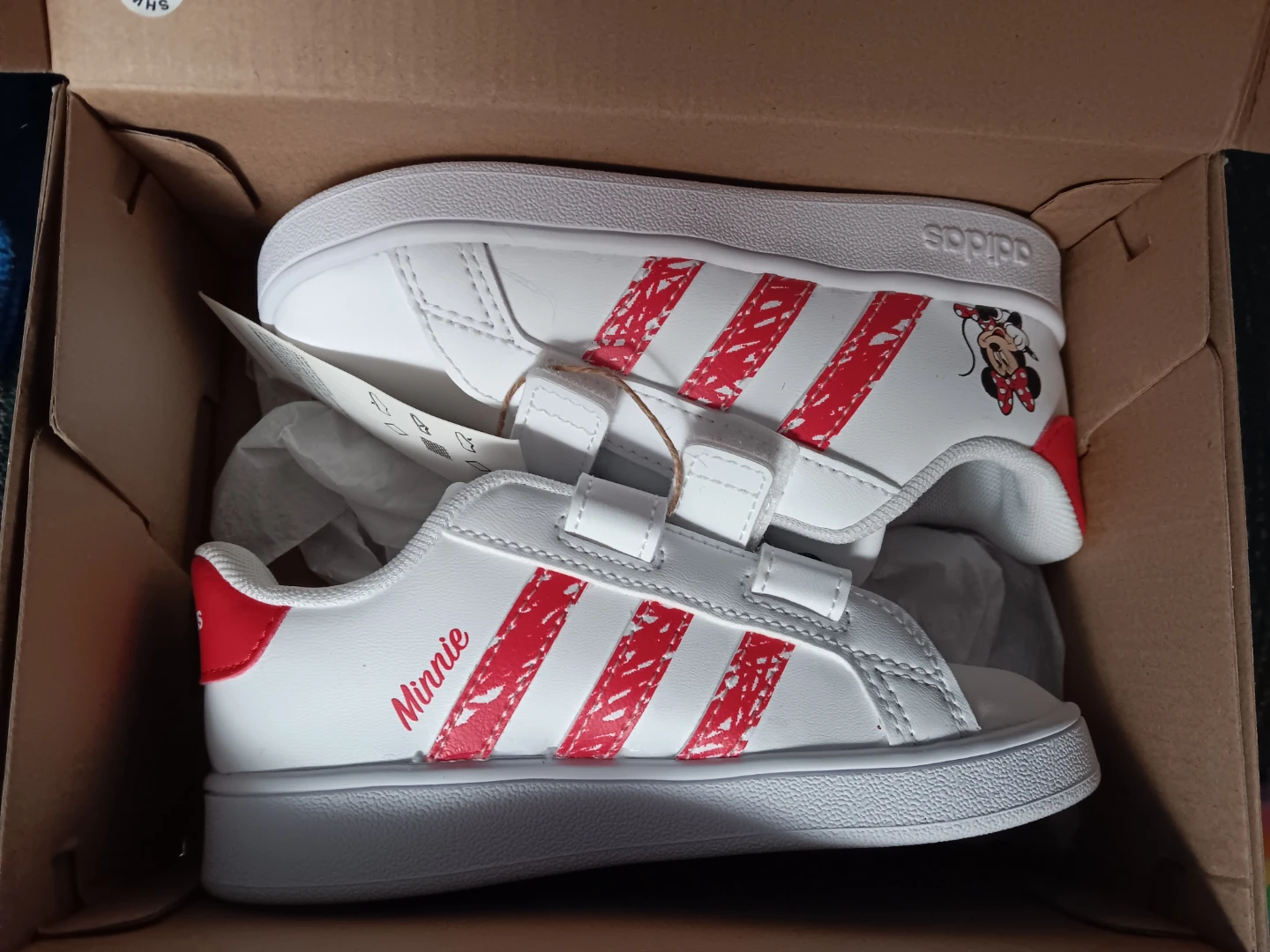 Adidas Grand Court MM CF I Minnie Mouse Toddler Shoes Size 9K