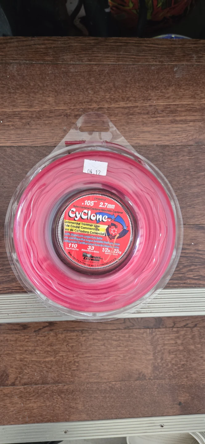 Cyclone Commercial Trimmer Line .105" / 2.7mm Pink - photo 3