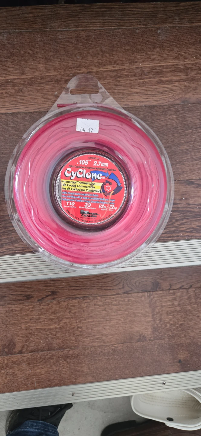 Cyclone Commercial Trimmer Line .105" / 2.7mm Pink - photo 4