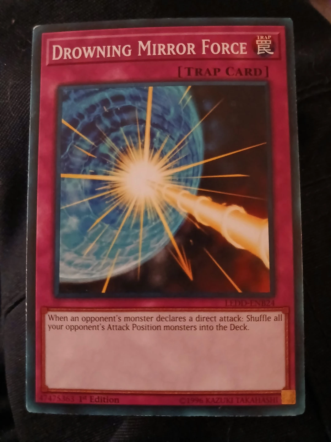 Yu-Gi-Oh! Drowning Mirror Force TRAP Card