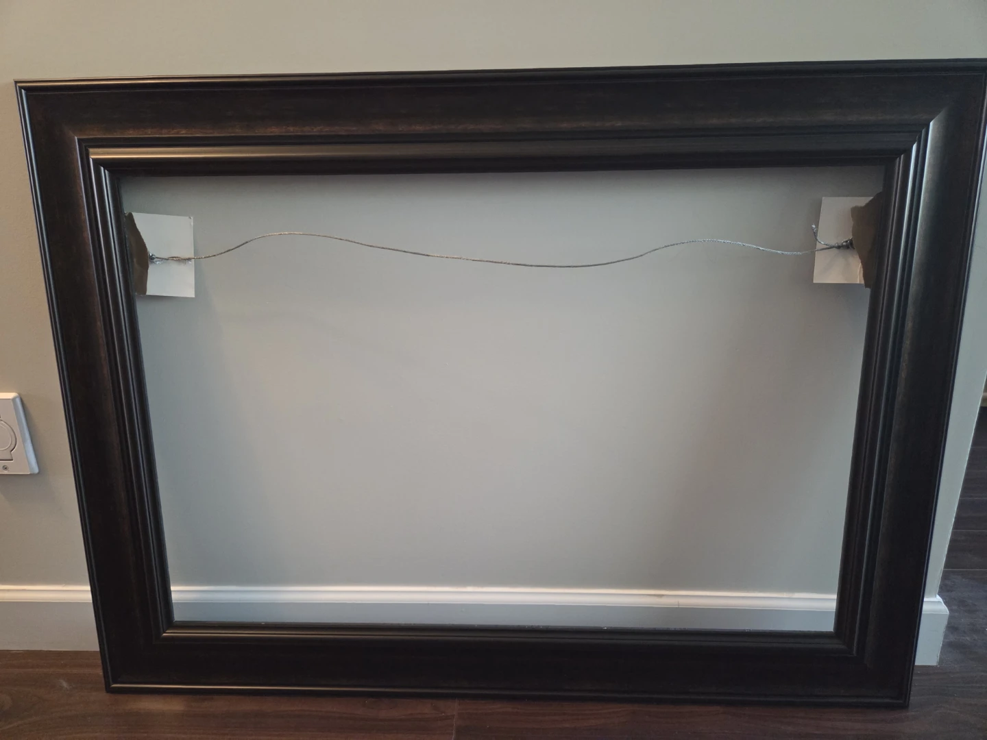Dark Brown Picture Frame with Hanging Wire