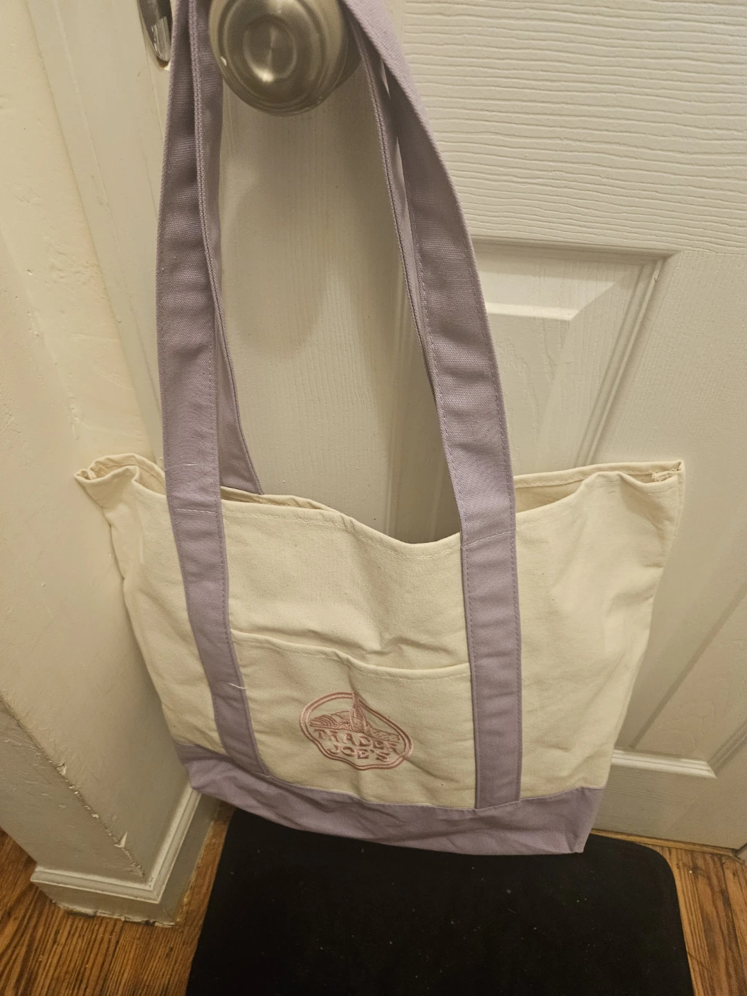 Trader Joe's Large canvas tote and three mini totes. - photo 3