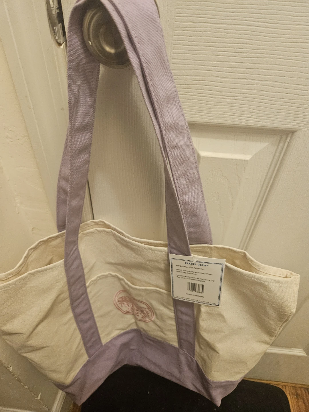 Trader Joe's Large canvas tote and three mini totes. - photo 4