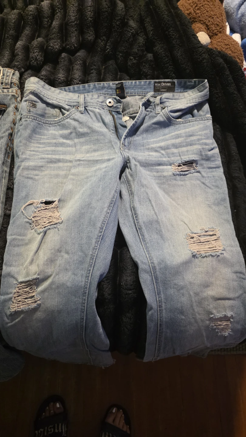 Buffalo David Bitton Men's Straight Jeans - Light Wash - W34 L32 - photo 2