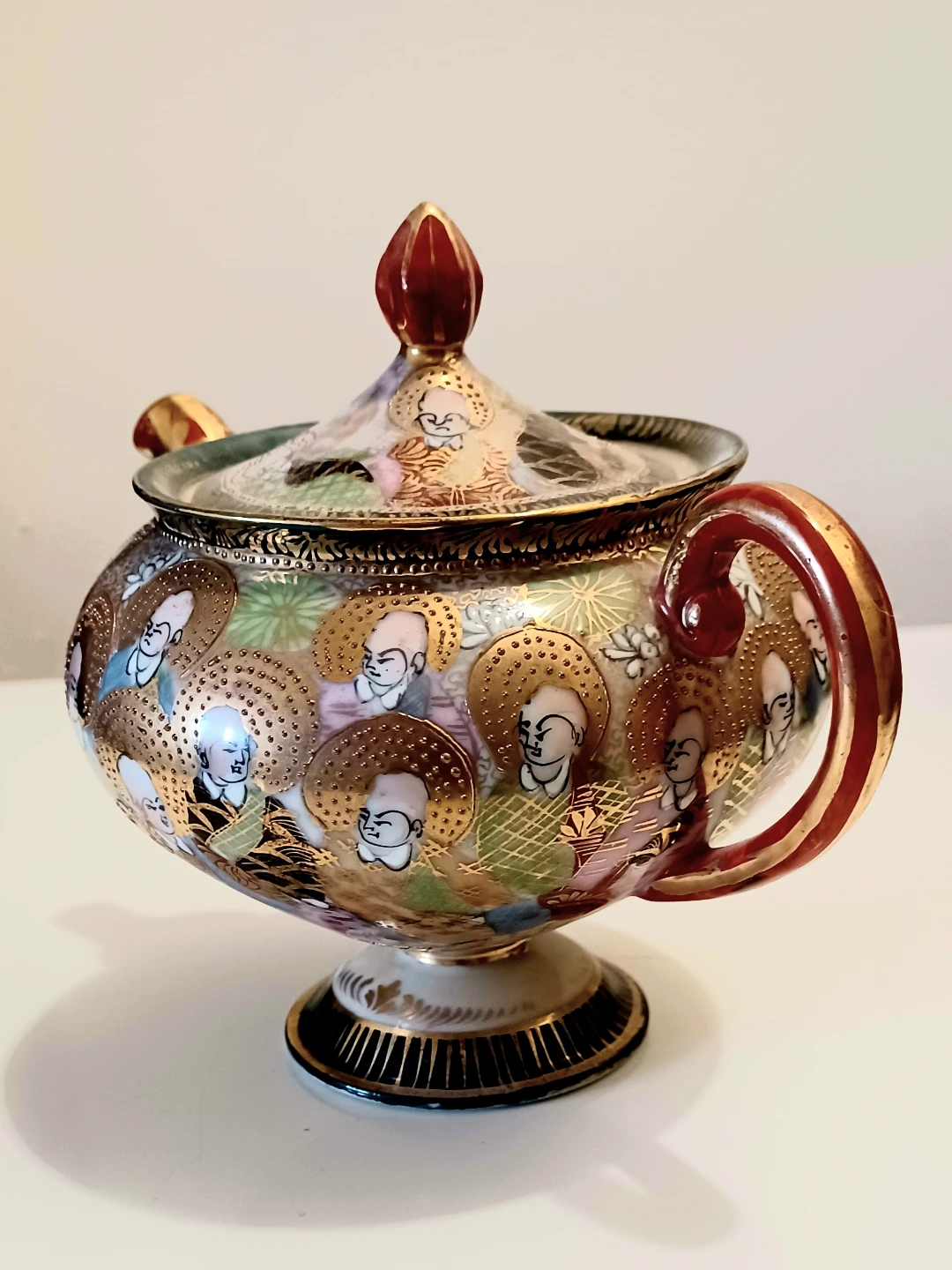 Antique Meiji Satsuma Tea Set - photo 5