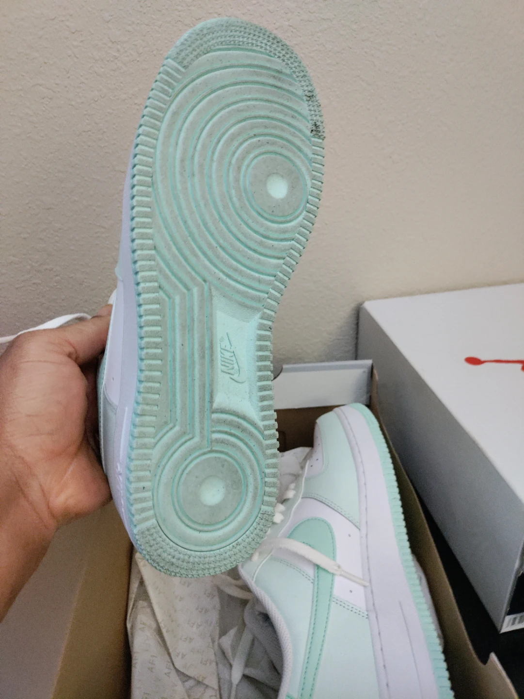 Nike Air Force 1 "Light Mint" Sneakers - photo 2
