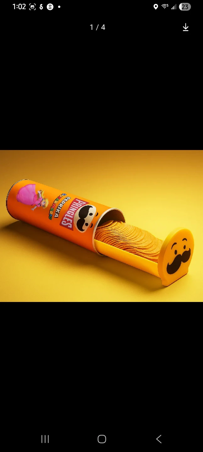 Pringles chip holder