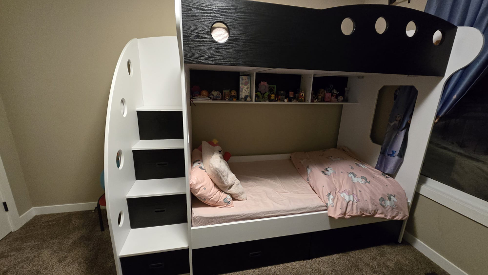 Wooden Bunk Bed w/ lots of Storage. Excellent condition. JYSK - photo 2