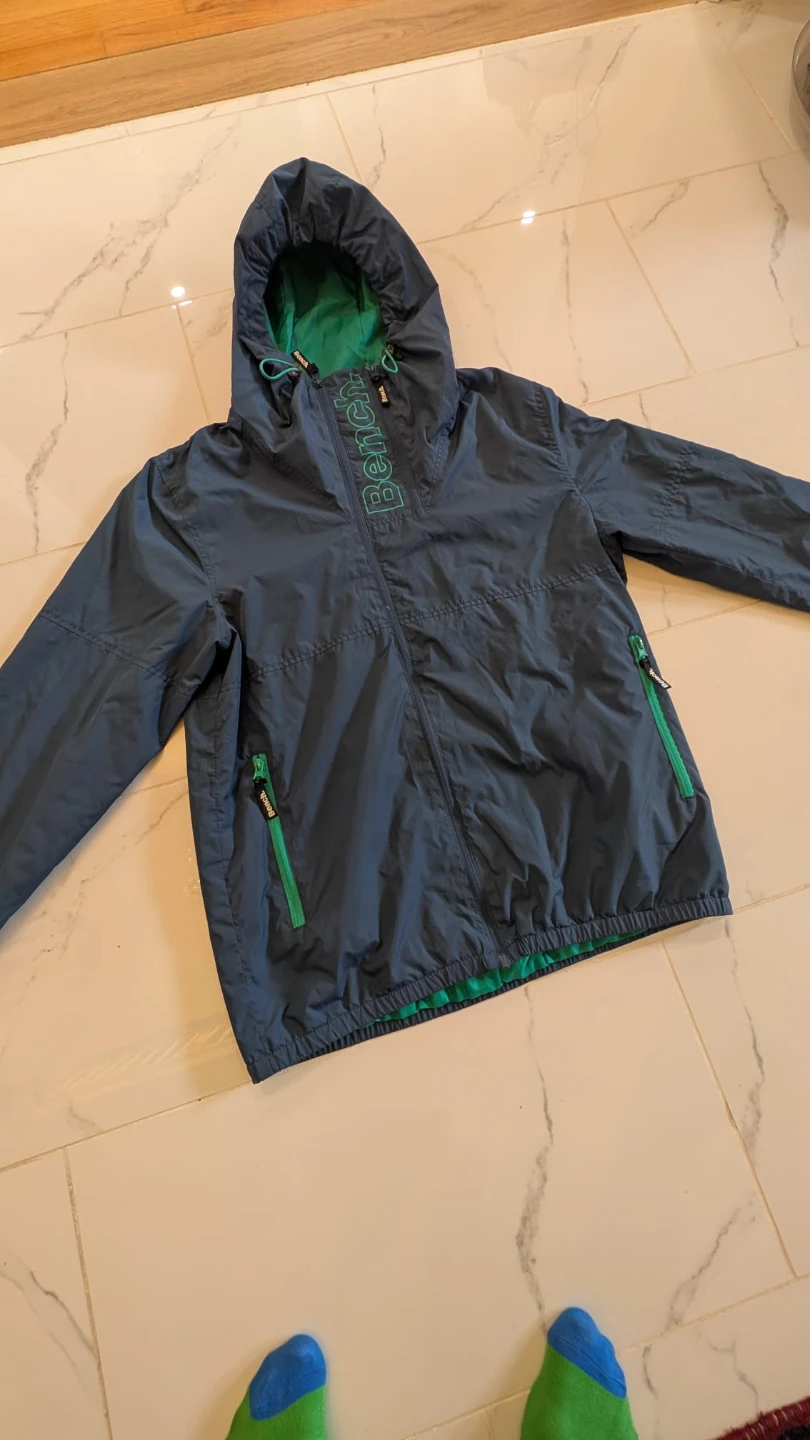 Bench hooded spring jacket navy blue green Large - photo 2