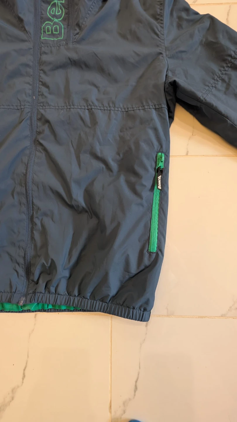 Bench hooded spring jacket navy blue green Large - photo 5