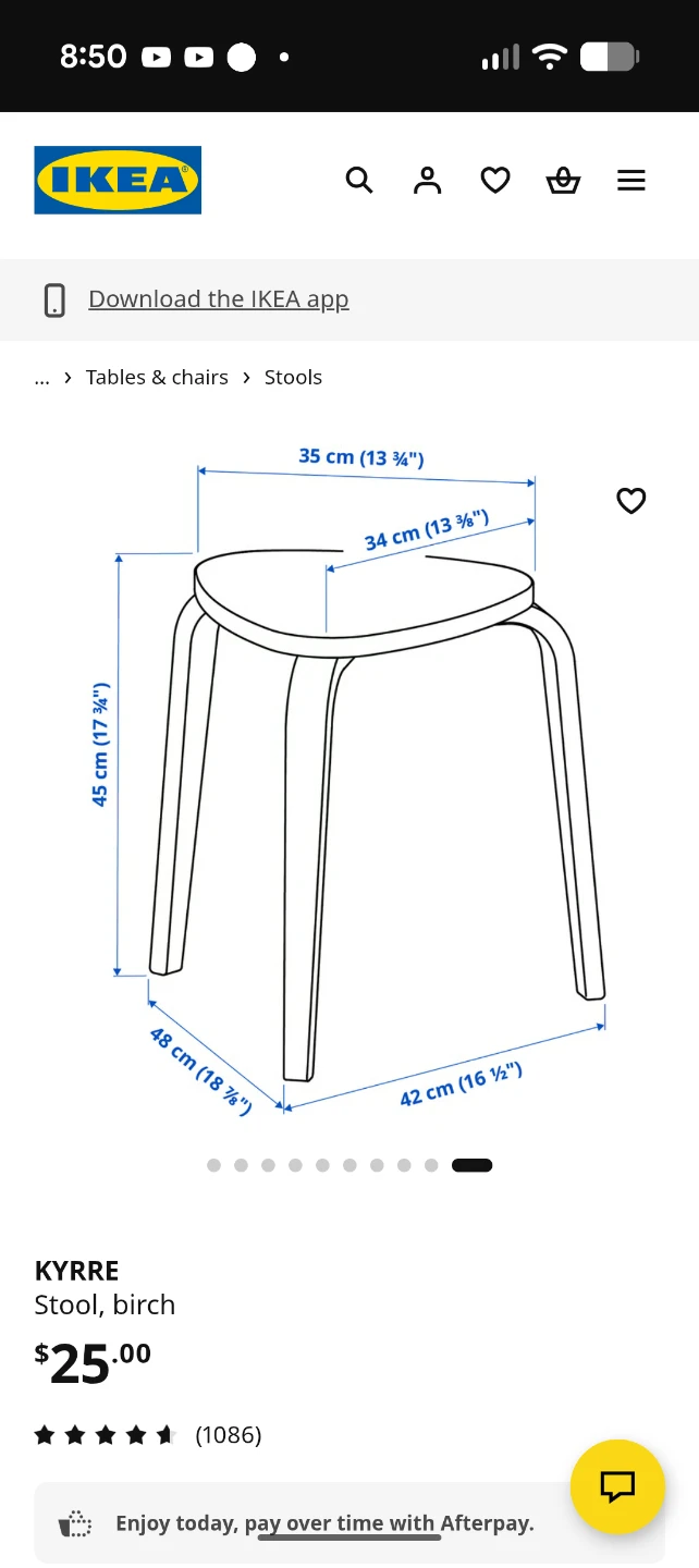 IKEA KYRRE Stool, Birch - photo 2