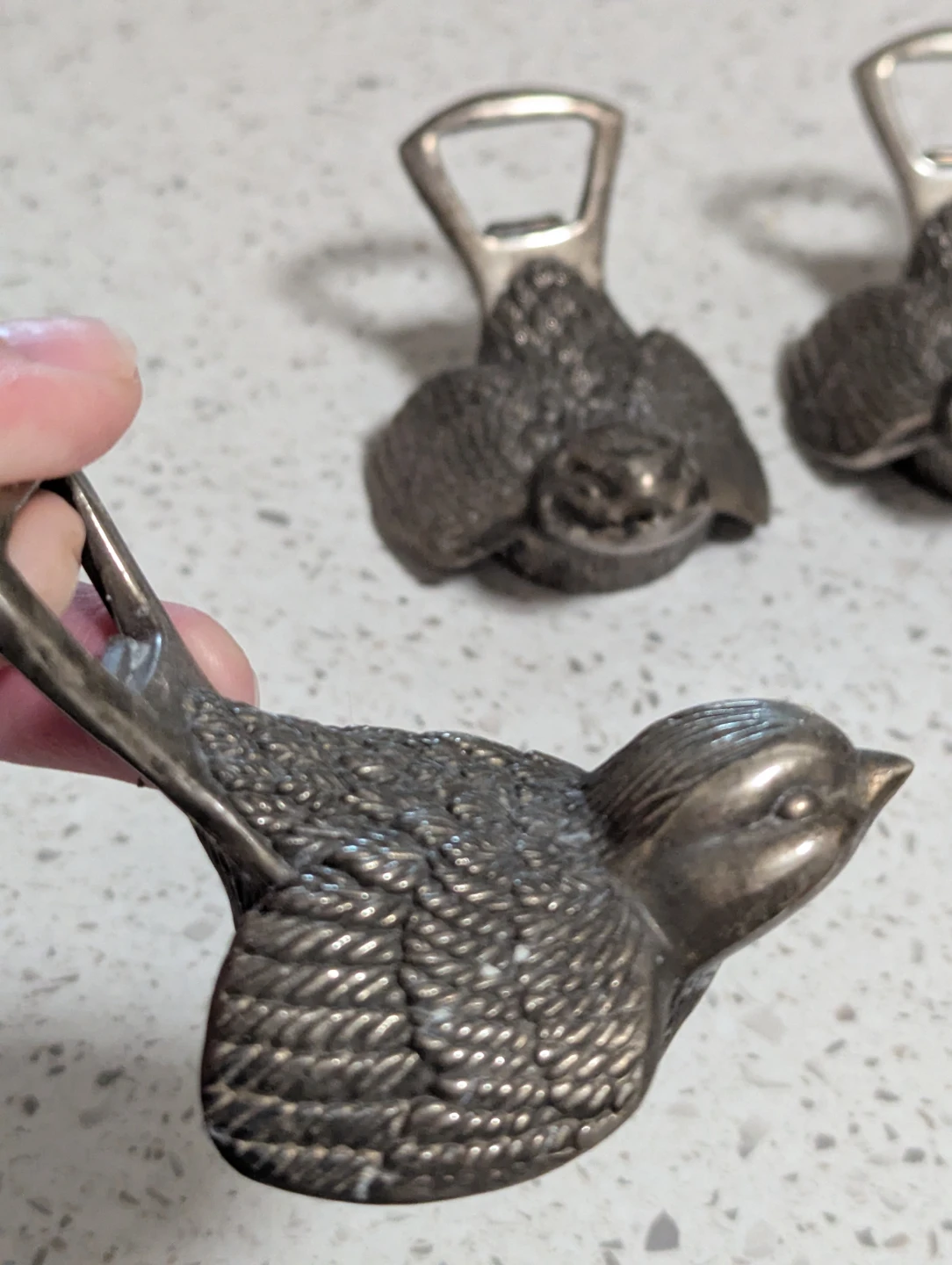 Set of 3 Sparrow Design Bottle Openers