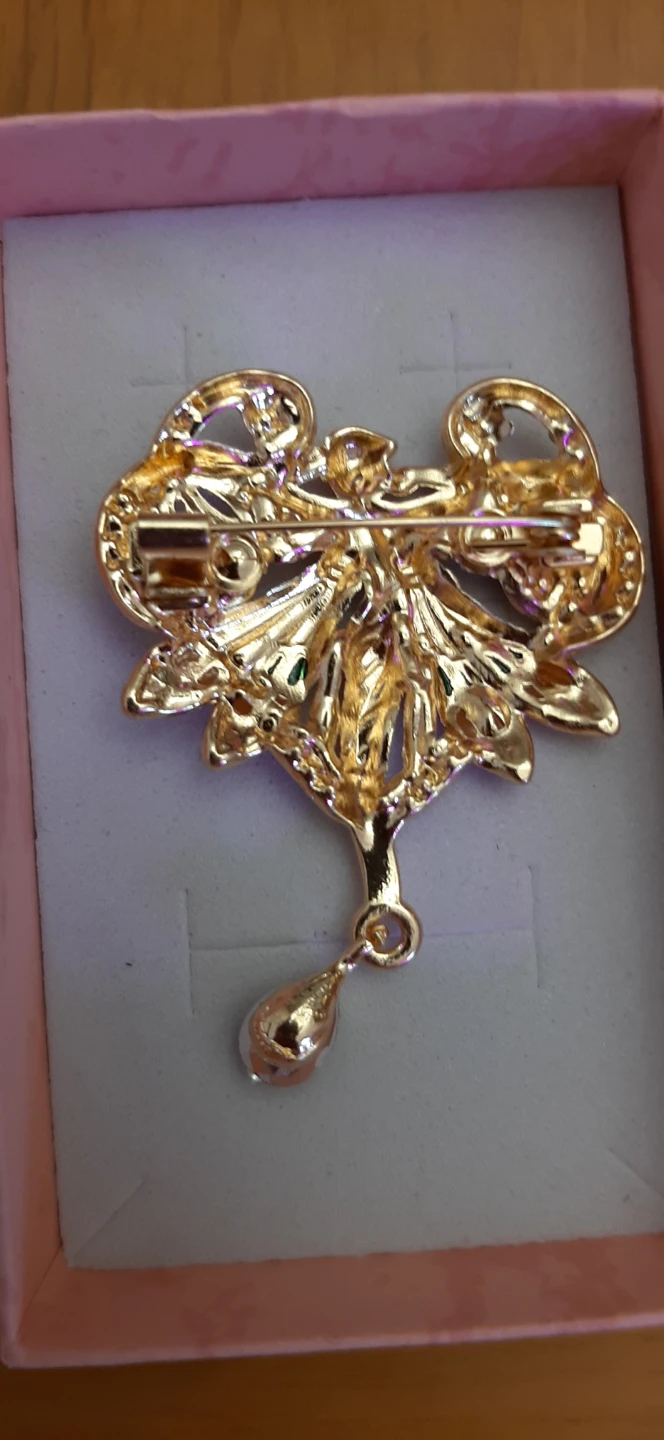 Fairy Angel Heart Brooch Pin - photo 2