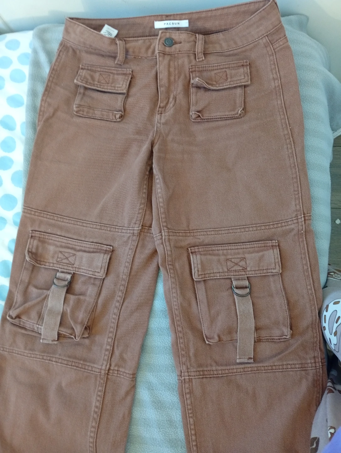 Pacsun Low Rise Utility Cargo Pants Size 25 Brown - photo 3