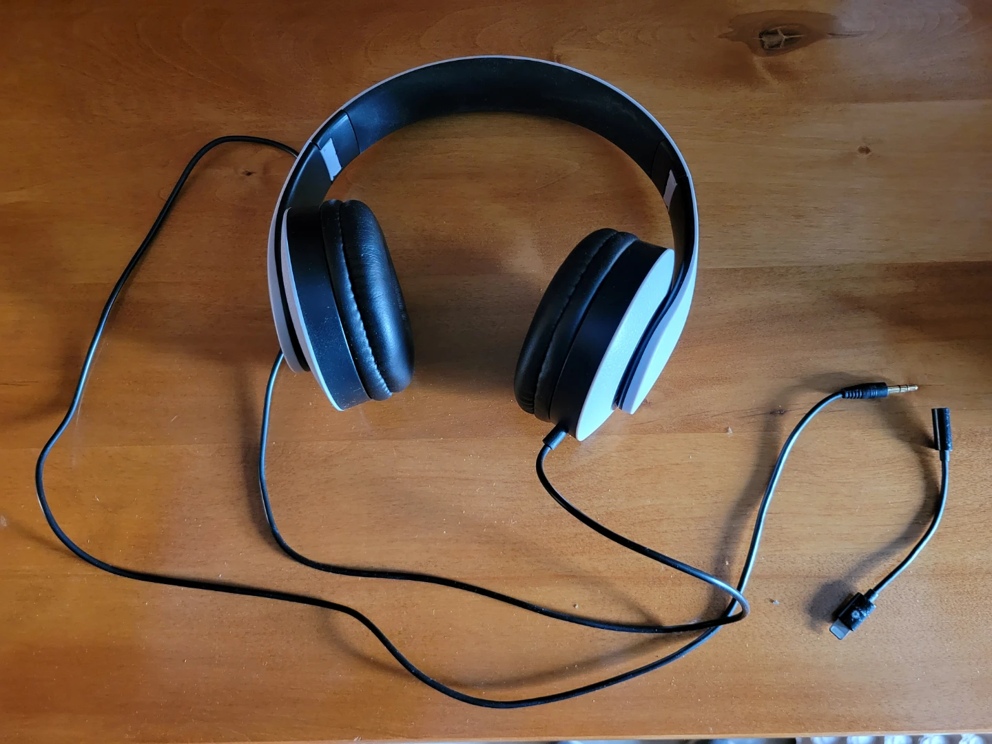 Black and White Over-Ear Headphones