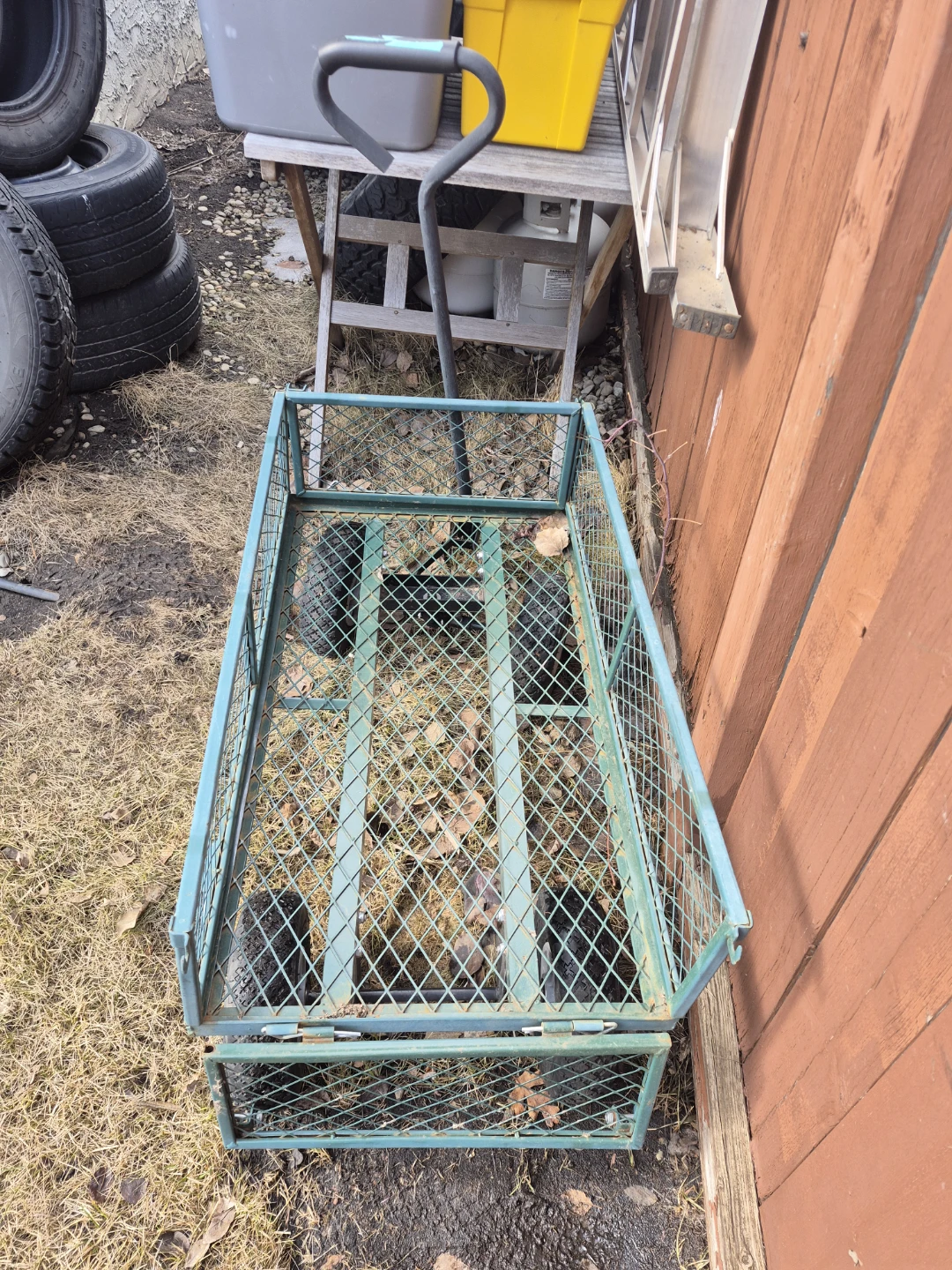 Blue Metal Garden Cart - photo 5
