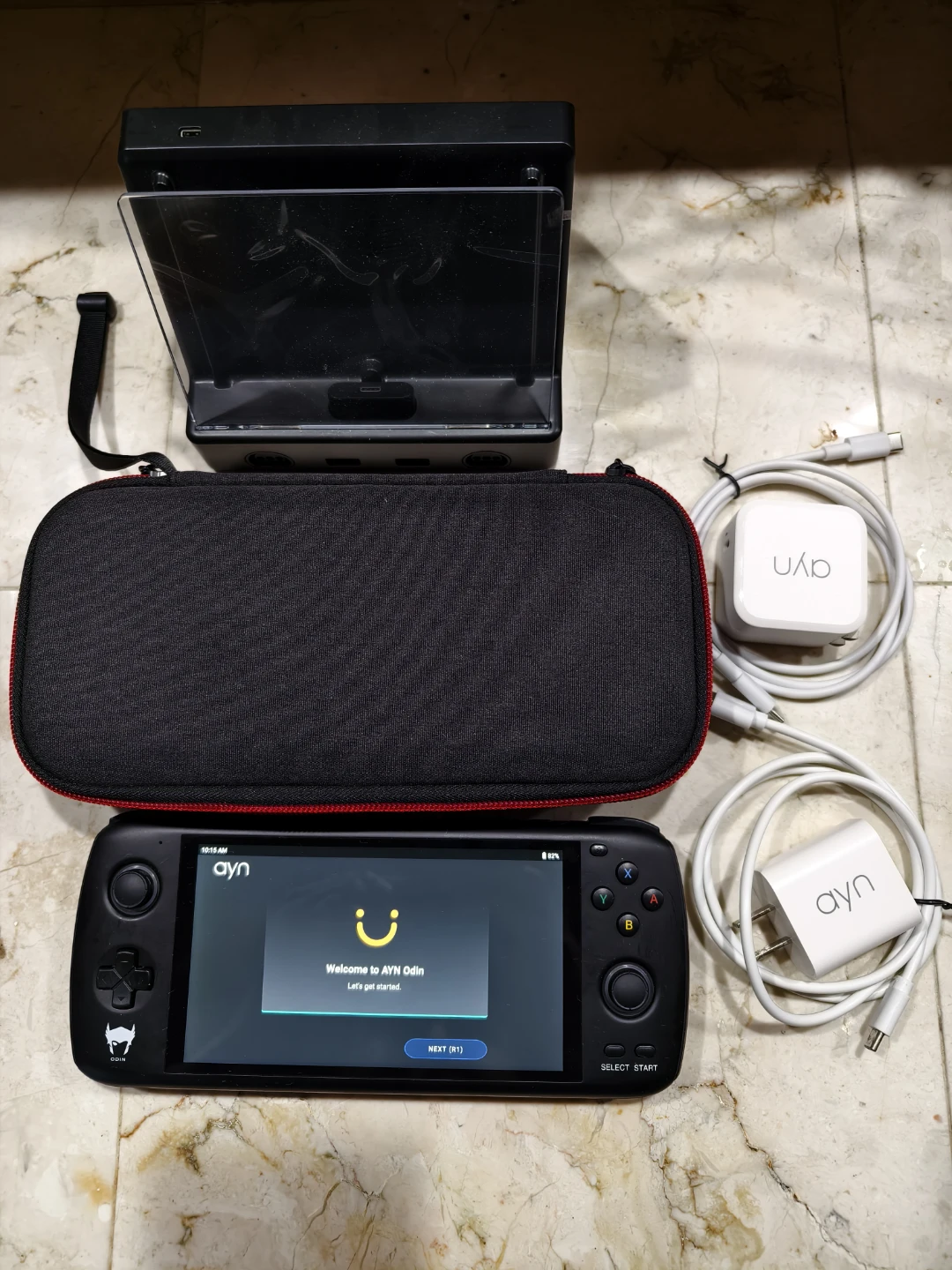 AYN Odin Handheld Gaming Console Black with Accessories