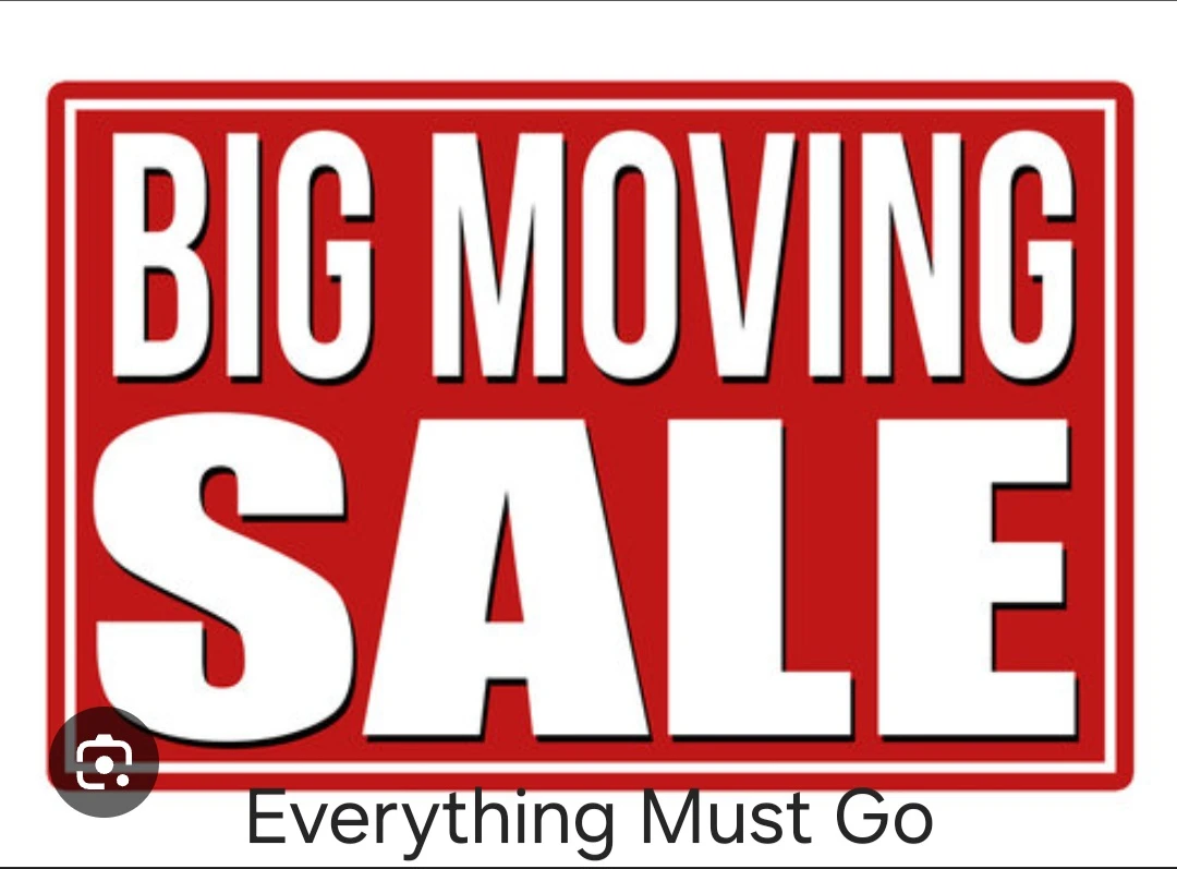 Moving sale -  3 days