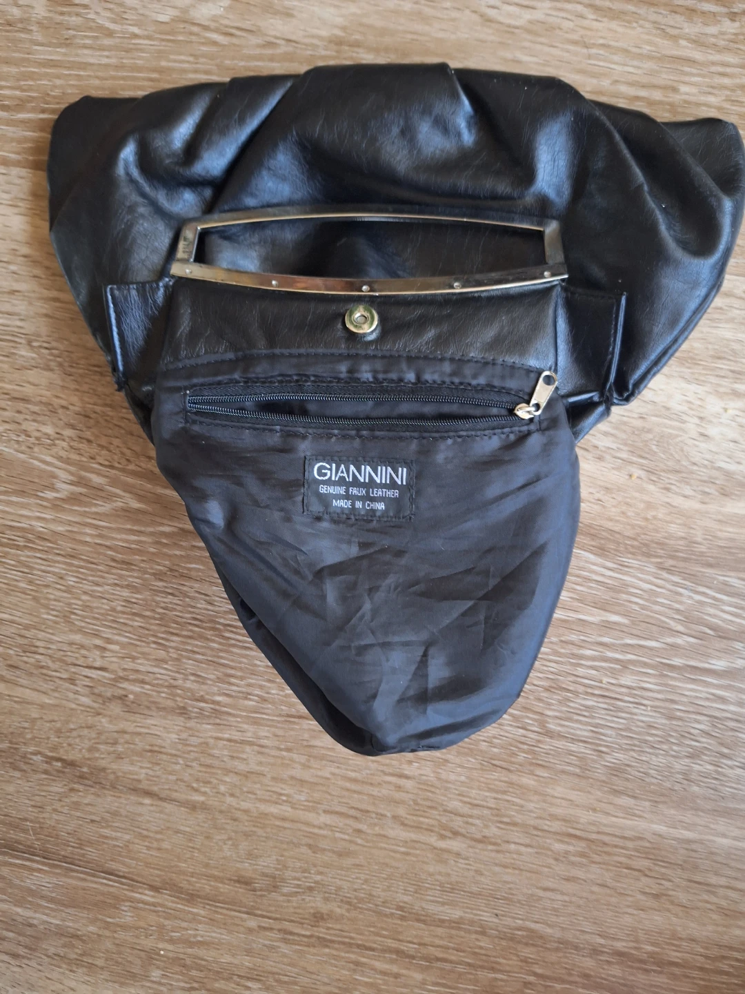 Giannini Black Faux Leather Clutch Purse - photo 2