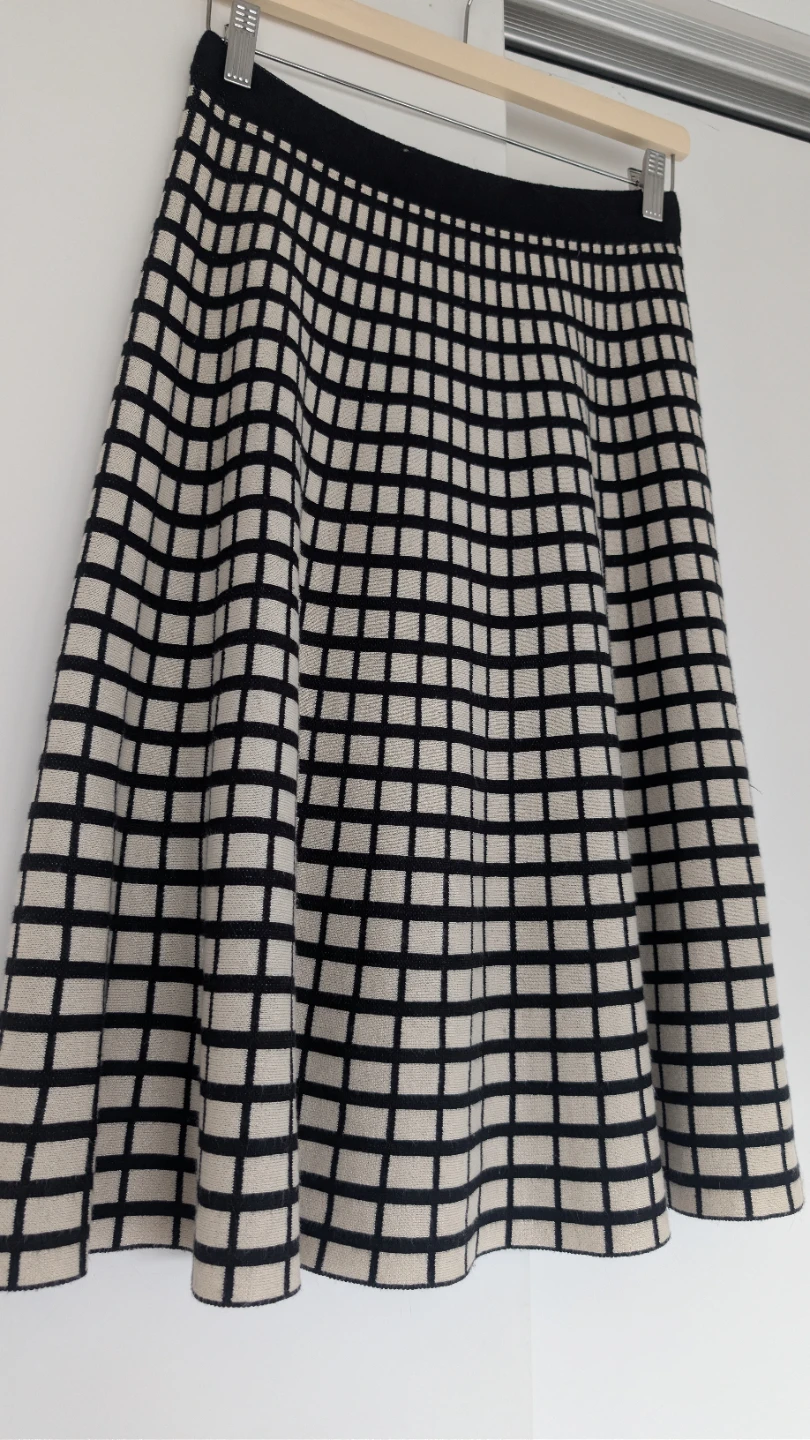 Milano Women's Plaid Knit Skirt Size S - photo 2