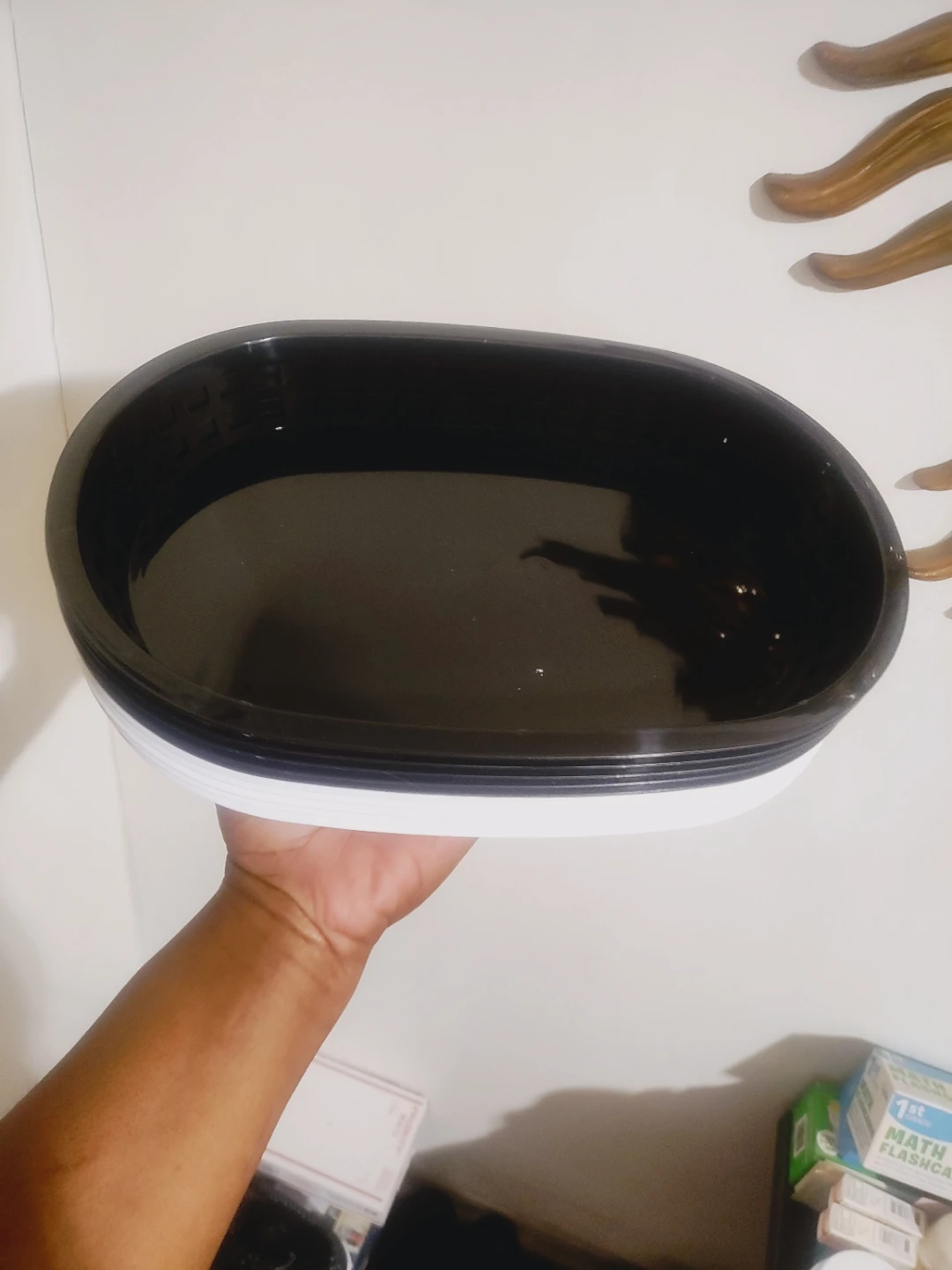 Set of 10 Black & White Plastic Food Baskets - photo 2
