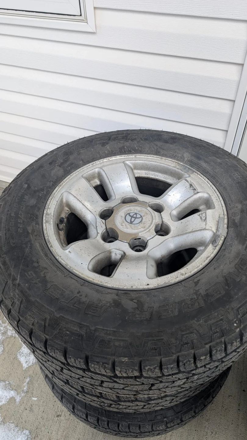 Set of 4 Toyota GrandTrek Tires with Rims
