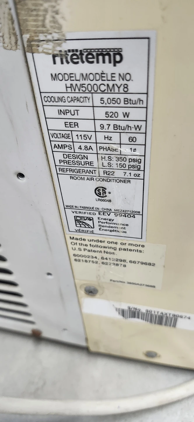 5050 BTU window AC - photo 3