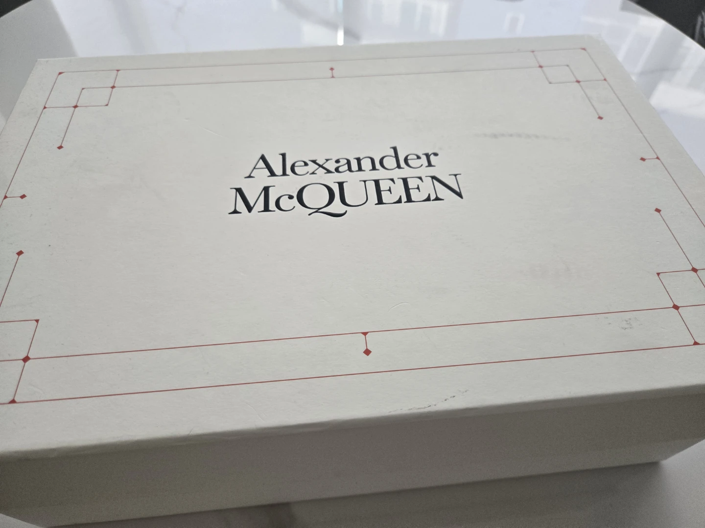 Alexander McQueen White Leather Sneakers women size 9 - photo 5