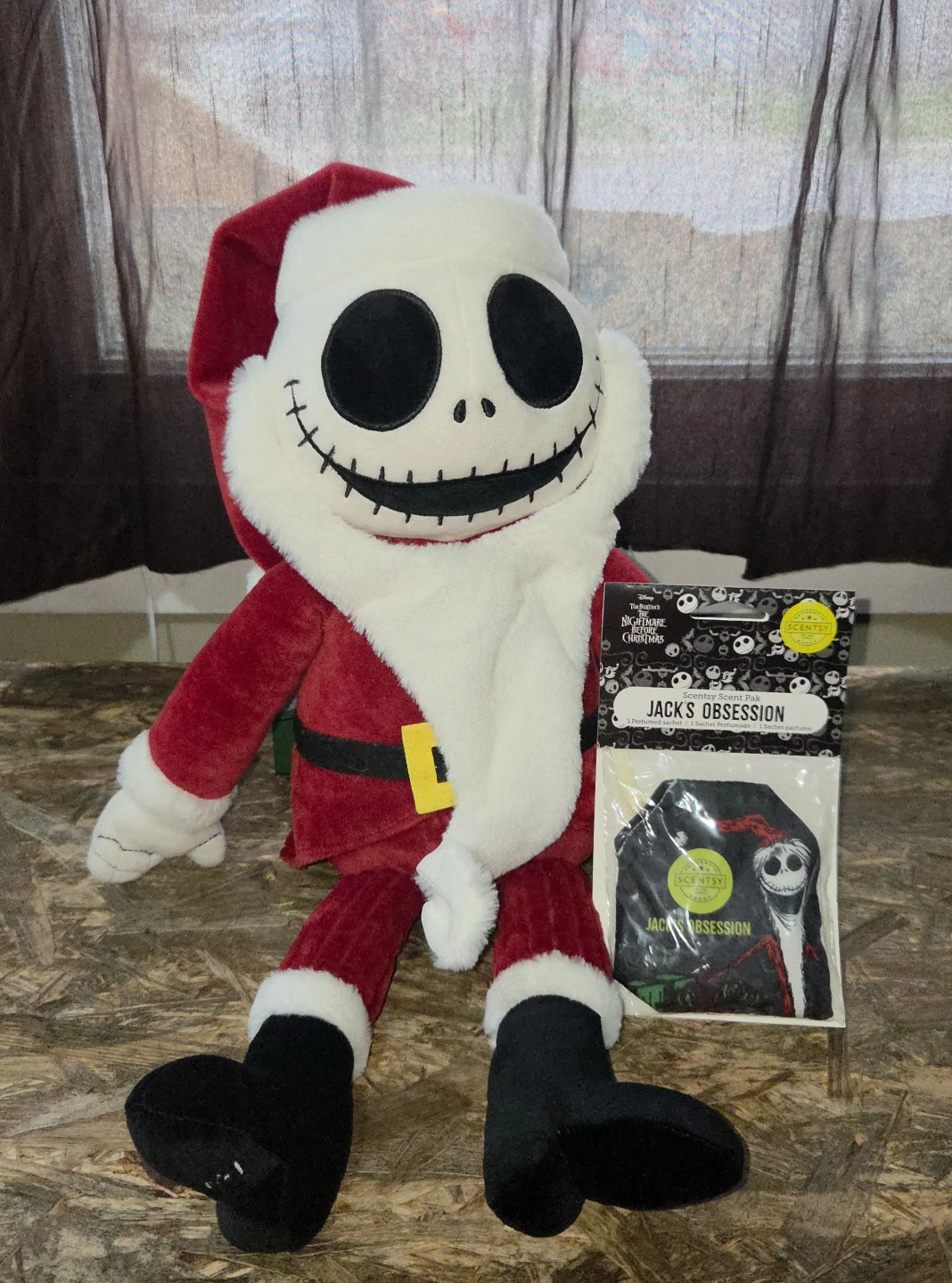 New Santa Jack Skellington Scentsy Buddy with scent pak - photo 2