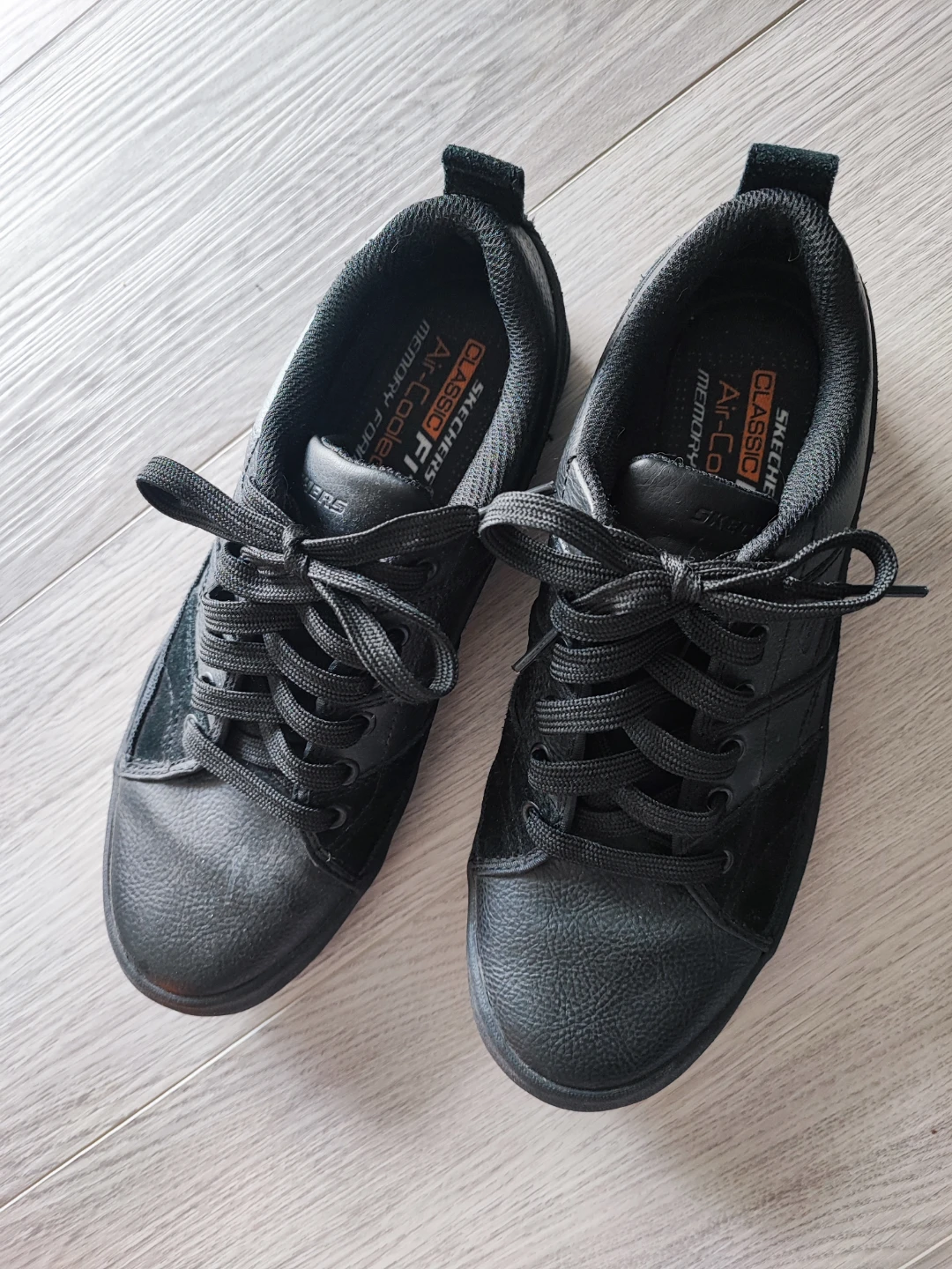 Skechers Black Leather/Textile Sneakers - Women's US 8 - photo 2