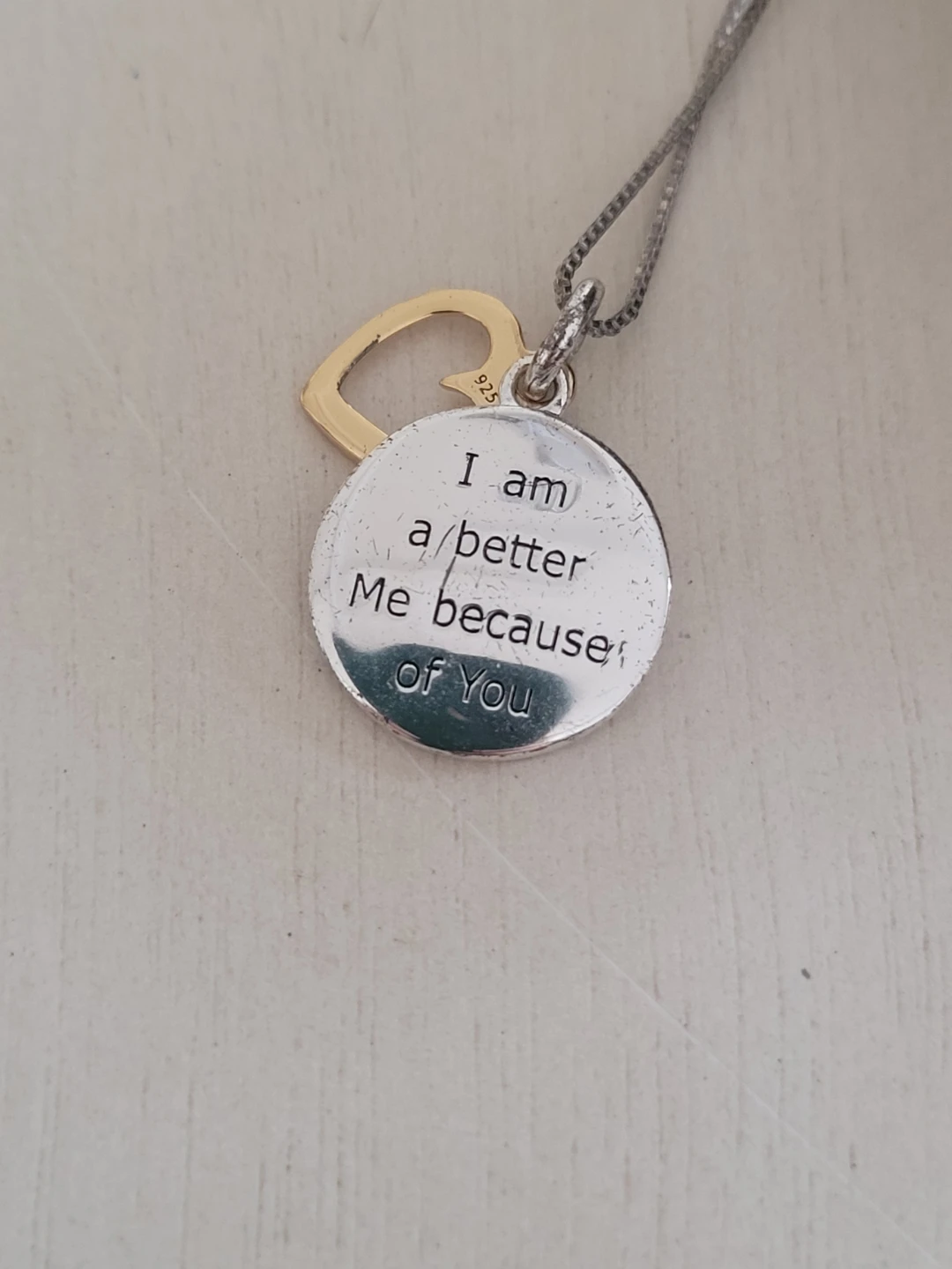 925 Sterling Silver "I Am a Better Me" Pendant Necklace 🌱 - photo 3