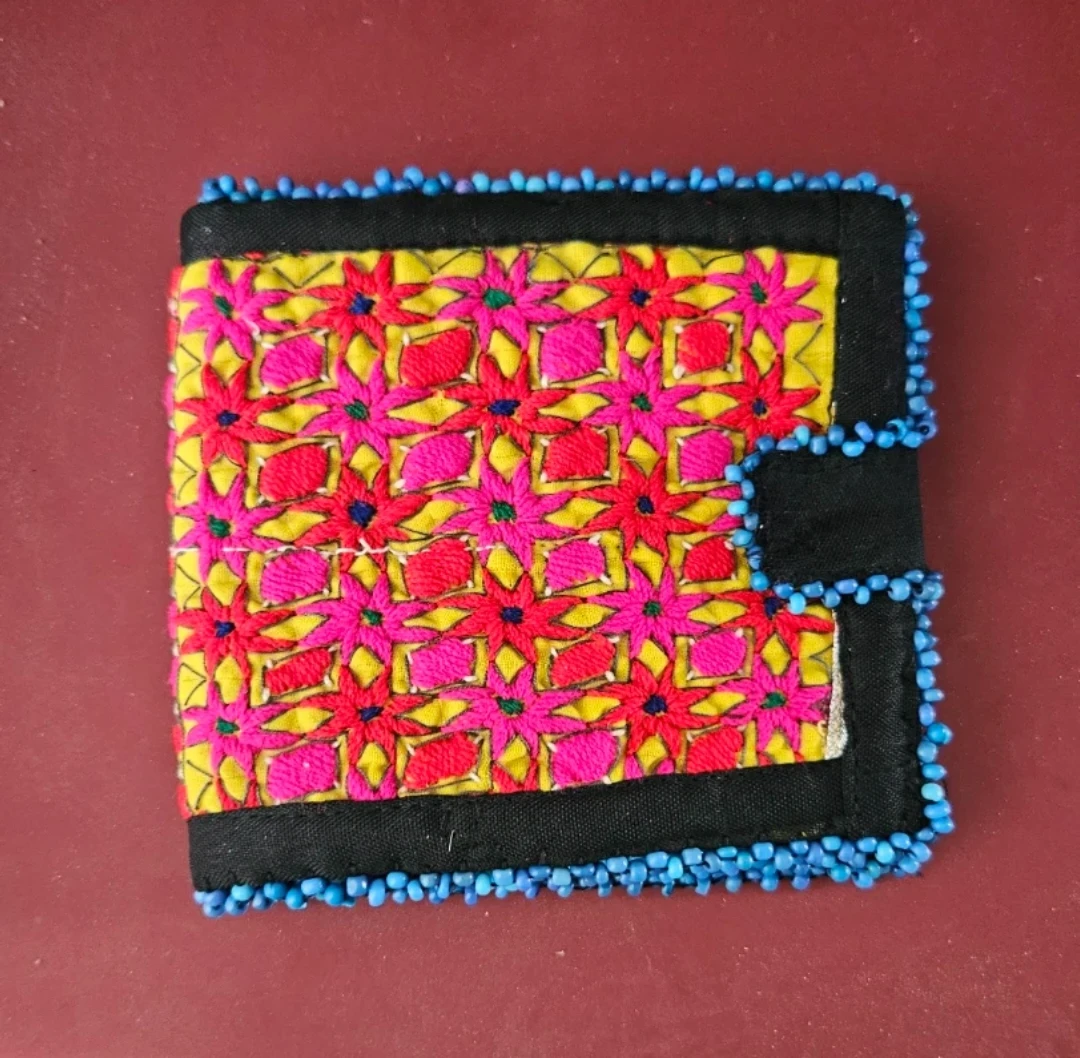 Handmade Embroidered Coin Pouch/Wallet