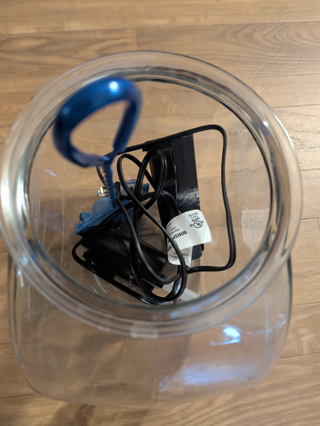 Fish Bowl with free Whisper Aquarium Filter and