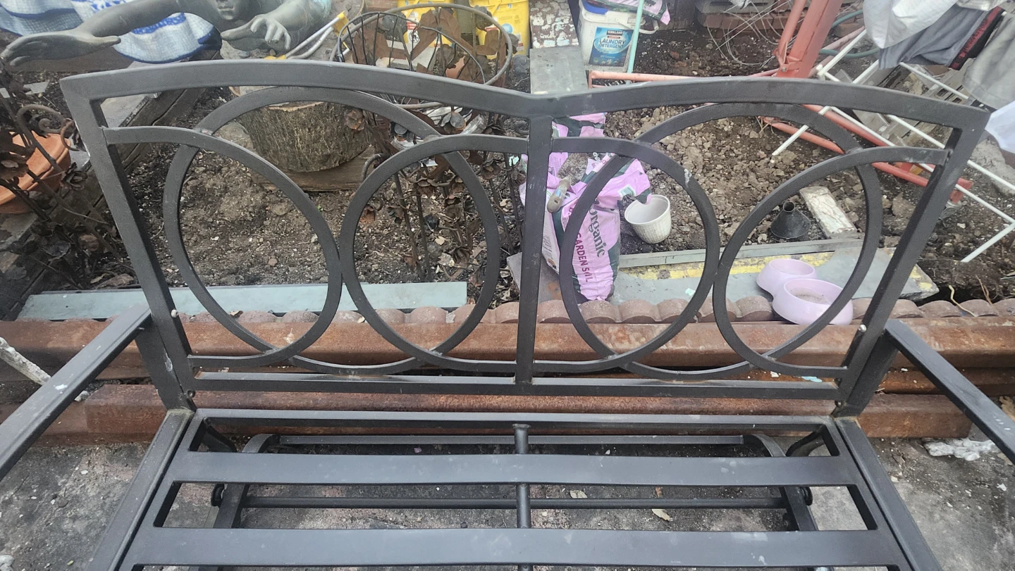 Metal Outdoor Bench - photo 2