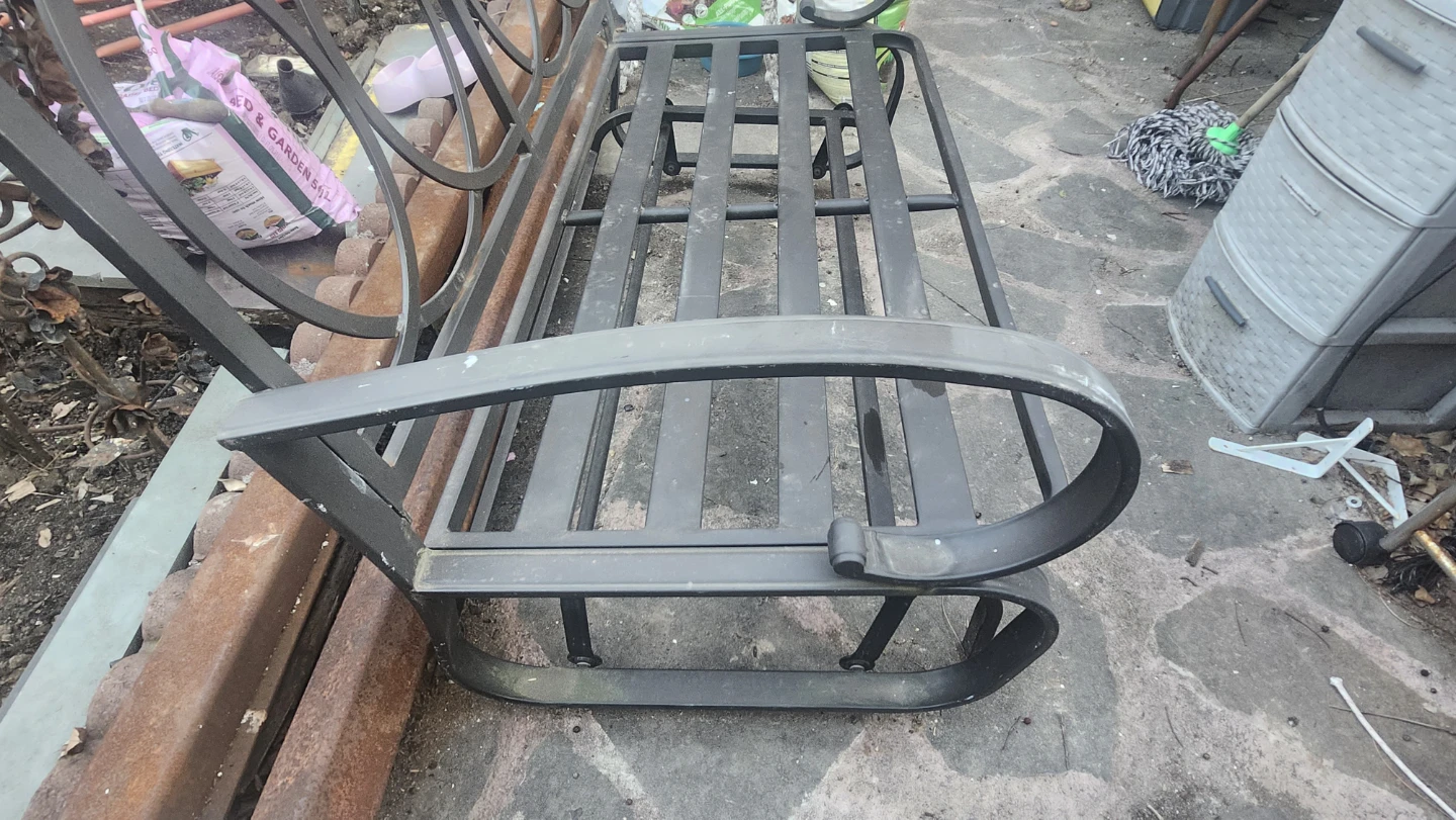 Metal Outdoor Bench - photo 5