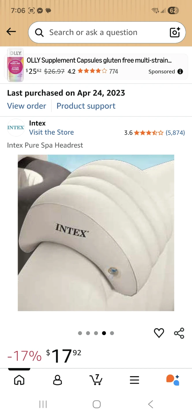 Intex Pure Spa Headrest - photo 3