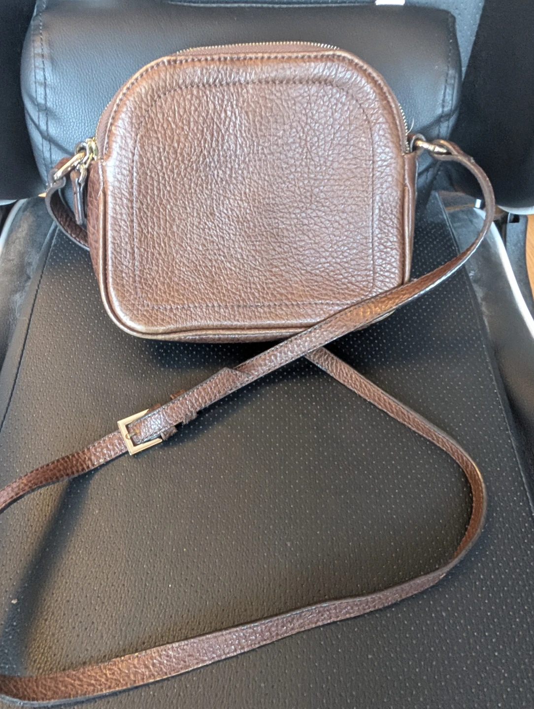 Brown Leather Crossbody Bag
