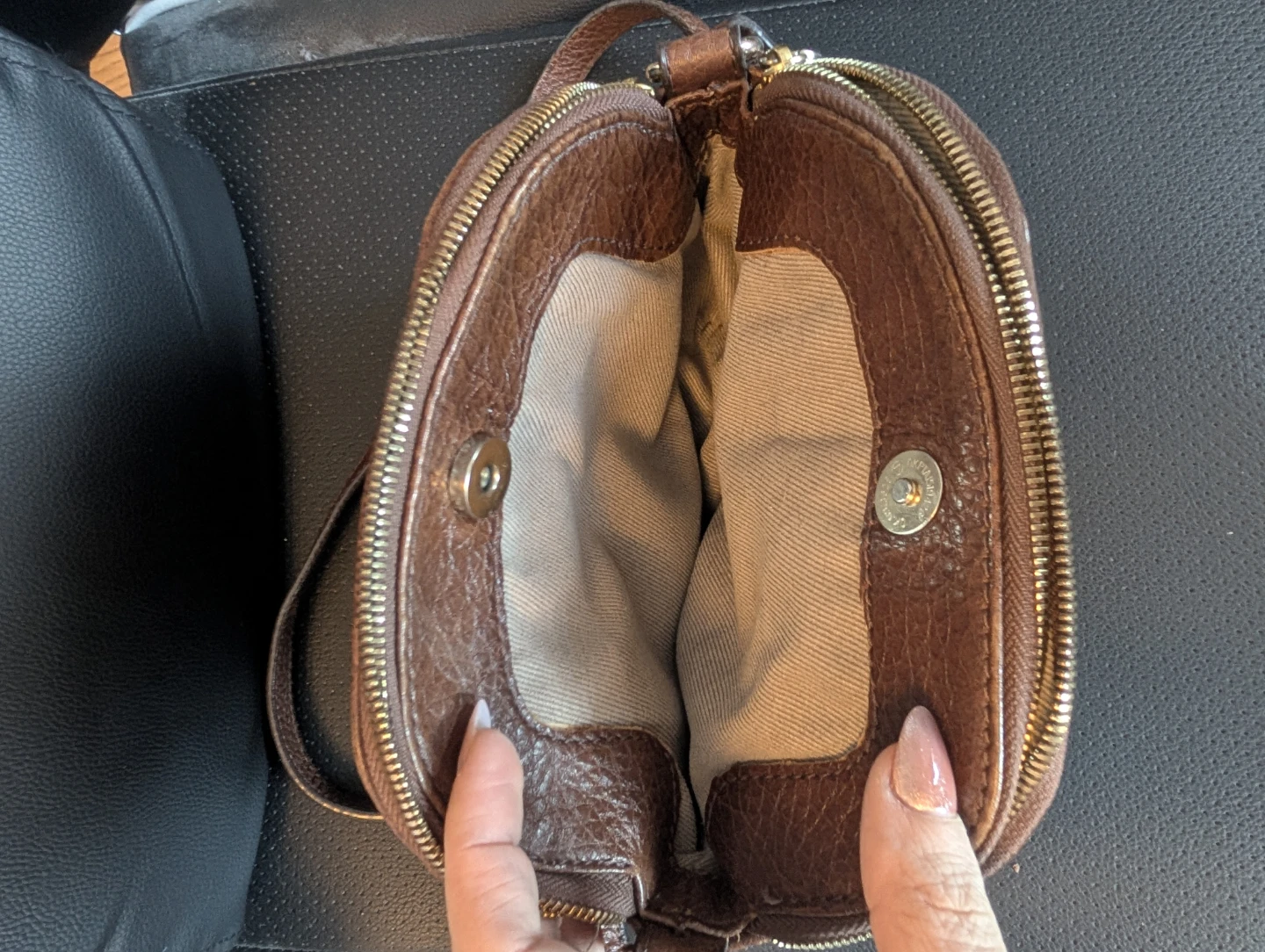 Brown Leather Crossbody Bag - photo 3